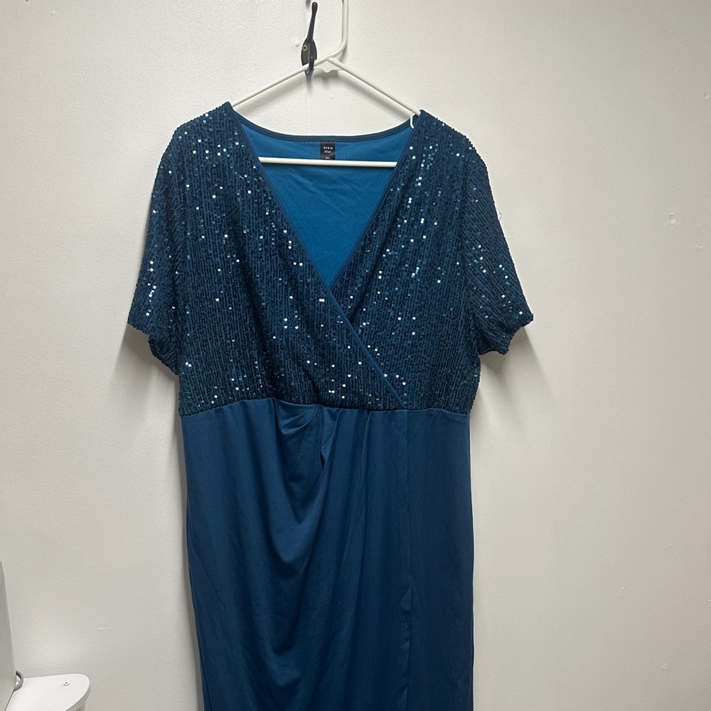 SHEIN Navy Sequin Dress